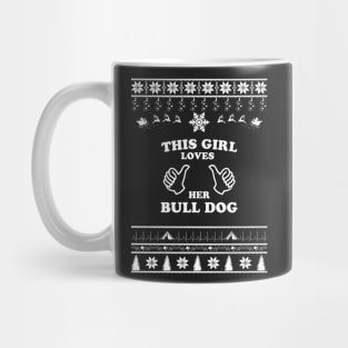 Merry Christmas Bull  Dog Mug